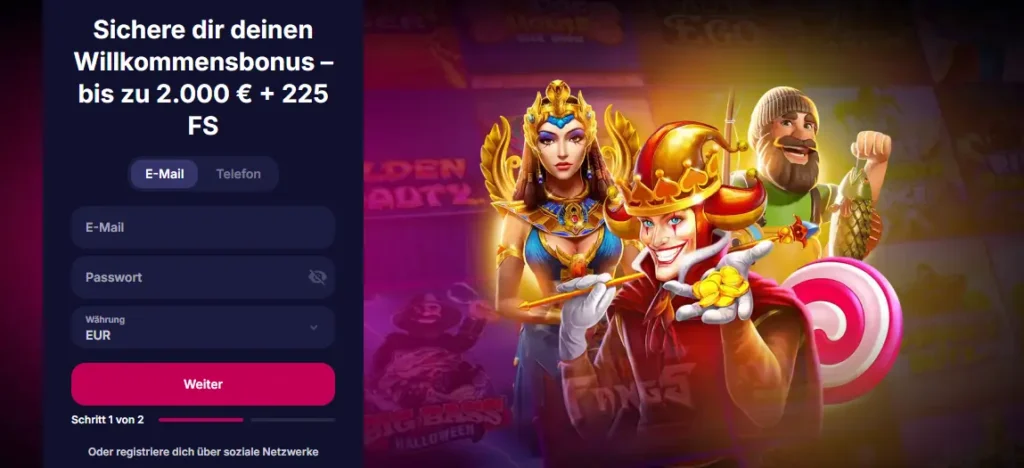 NV Casino Anmeldeformular und Registrierungsbonusdetails